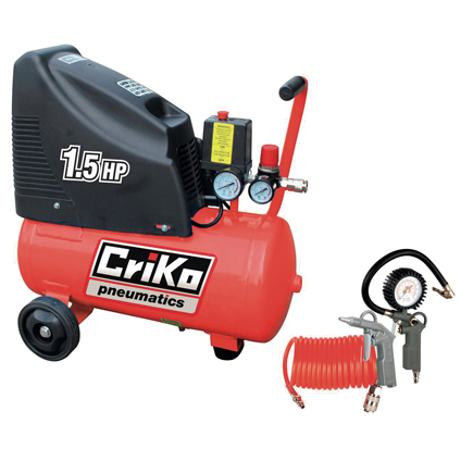 Compresseur Criko 6L + agrafeuse - AD Outillage